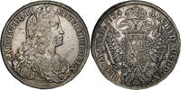 Österreich 1 Thaler Karl VI, Vienne, Silber, SS, KM:816 -