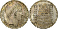Frankreich 20 Francs 1938 Paris Turin, Paris, Silber, SS+, Gadoury:852, KM:879