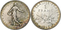Frankreich Franc Münze, Semeuse, Paris, UNZ, Silber, KM:844.1 -