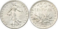 Frankreich 50 Centimes Semeuse, Paris, VZ+, Silber, KM:854, Gadoury:420 -