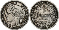 Frankreich 5 Francs Cérès, Paris, S+, Silber, KM:818.1, Gadoury:742 -