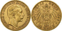 Kingdom of Prussia 20 Mark Wilhelm II, Berlin, Gold, SS, KM:521 -