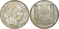 Frankreich 10 Francs Münze, Turin, Paris, SS+, Silber, KM:878 -