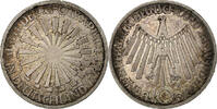 Bundesrepublik Deutschland 10 Mark Stuttgart, Silber, VZ, KM:130 -