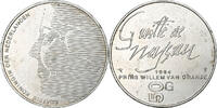Niederlande 50 Gulden Münze, Beatrix, SS, Silber, KM:208 -