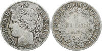Frankreich 1 Franc Münze, Cérès, Paris, S+, Silber, KM:822.1 -