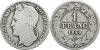 Belgien 1 Franc Bruxelles, Silber, S, KM:234 -