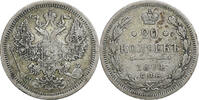 Russland 20 Kopeks RUSSIA, Saint-Petersburg, KM #22a.1, Silver, 22,... -