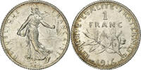 Frankreich Franc 1916 Paris Semeuse, Paris, Silber, VZ+, Gadoury:467, KM:844.1