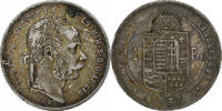 Ungarn Forint Franz Joseph I, Kremnica, Silber, VZ, KM:453.1 -