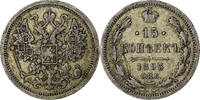 Russland 10 Kopeks Nicholas II, Saint-Petersburg, SS, Silber, KM:20a.2 -