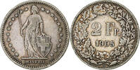Schweiz 2 Francs Bern, Silber, KM:21 -