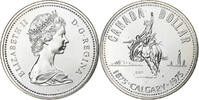 Kanada Dollar Elizabeth II, Royal Canadian Mint, Silber, VZ+, KM:97 -