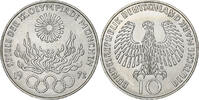 Bundesrepublik Deutschland 10 Mark Münze, Munich, VZ+, Silber, KM:135 -