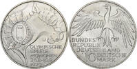 Bundesrepublik Deutschland 10 Mark Hamburg, Silber, VZ, KM:133 -