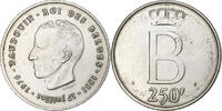 Belgien 250 Francs, 250 Frank Brussels, Silber, SS+, KM:157.1 -