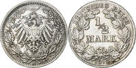 German Empire 1/2 Mark GERMANY - EMPIRE, Munich, Silber, SS+, KM:17 -