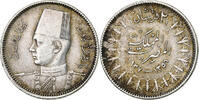 Ägypten 2 Piastres Münze, Farouk, British Royal Mint, S+ -