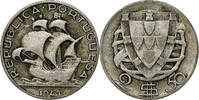 Portugal 2-1/2 Escudos Silber, SS+, KM:580 -