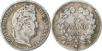 Frankreich 1/4 Franc Münze, Louis-Philippe, Paris, S, Silber, KM:740.1 -