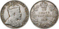 Kanada 10 Cents Edward VII, London, Bronze, SS -