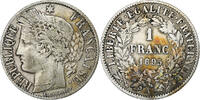Frankreich Franc Münze, Cérès, Paris, S+, Silber, KM:822.1 -