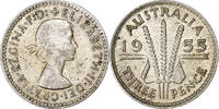 Australien 3 Pence Elizabeth II, Silber, SS -