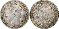Frankreich 50 Centimes Cérès, Paris, Silber, SS, Gadoury:419a -