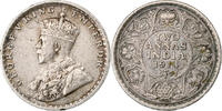 Britisch-Indien 2 Annas George V, Silber, SS+, KM:515 -