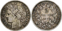Frankreich 2 Francs Cérès, Bordeaux, Silver, KM:817.2 -