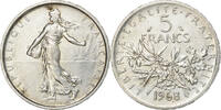 Frankreich 5 Francs Semeuse, Paris, Silber, SS+, Gadoury:770, Le -