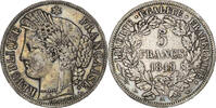 Frankreich 5 Francs FRANCE, Cérès, Paris, KM #761.1, Silver, Gadoury #719 -
