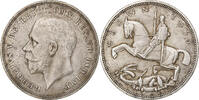 Großbritannien Crown George V, London, BE, Silber, VZ -