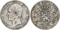 Belgien 5 Francs, 5 Frank Münze, Leopold I, Brussels, S+, Silber, KM:17 -