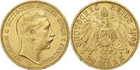 Deutsch Staaten 20 Mark Münze, PRUSSIA, Wilhelm II, Berlin, SS+, Gold -