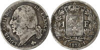 Frankreich Franc Louis XVIII, Limoges, Very rare, Silber, S, Le Franc:F. -