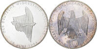 Bundesrepublik Deutschland 10 Mark Münze, Berlin, Germany, UNZ, Silber -