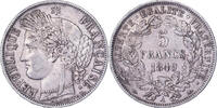 Frankreich 5 Francs Münze, Cérès, Paris, SS, Silber, Gadoury:719 -