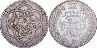 Marokko Rial, 10 Dirhams MOROCCO, bi-Bariz, KM #25, Silver, 24.91 -