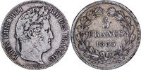 Frankreich 5 Francs Louis-Philippe, Limoges, Silber, S, Gadoury:678 -