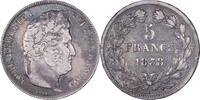 Frankreich 5 Francs Münze, Louis-Philippe, Lyon, SGE+, Silber -