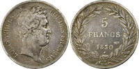 Frankreich 5 Francs Louis-Philippe, Nantes, S+, Silber, KM:735.12 -
