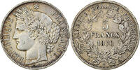 Frankreich 5 Francs Cérès, Paris, S+, Silber, KM:818.1 -
