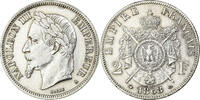 Frankreich 2 Francs Münze, Napoleon III, Napoléon III, Paris, SS+ -