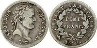 Frankreich 1/2 Franc Napoléon I, Rouen, Silber, S+, Gadoury:399 -