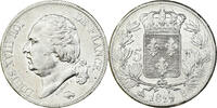 Frankreich 5 Francs Münze, Louis XVIII, Louis XVIII, Rouen, S+, Silber -