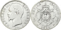 Frankreich 5 Francs Münze, Napoleon III, Paris, S, Silber, KM:782.1 -