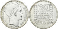 Frankreich 20 Francs Turin, Paris, Silber, VZ, Gadoury:852, KM:879 -