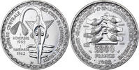 West African States 5000 Francs Silber, VZ+, KM:11 -
