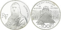 Frankreich 100 Francs Mona Lisa, Paris, Silber, UNZ, KM:1017 -